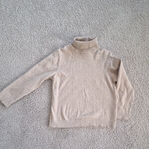 Zara Light Beige Turtleneck Sweater Little  Kid Size 6